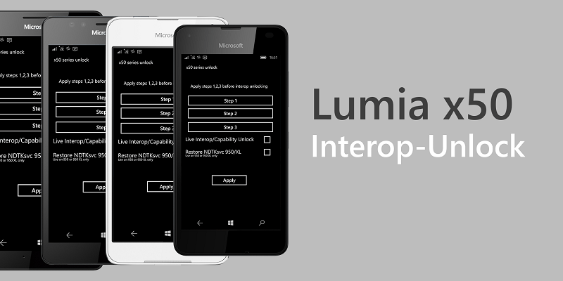 Как сделать Interop Unlock на Lumia 550, 650 и 950
