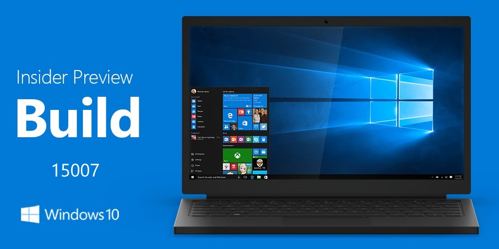 Вышла сборка Windows 10 Creators Update под номером 15007