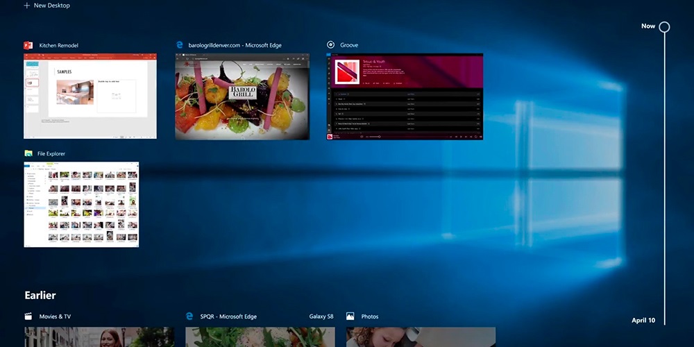 Функция Timeline придет в следующих предварительных сборках Windows 10