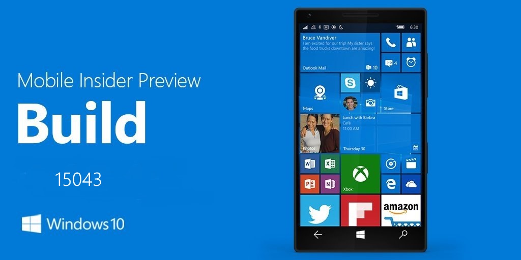 Доступна для загрузки сборка 15043 для Windows 10 Mobile